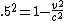 .5^2 = 1 - \frac{v^2}{c^2}